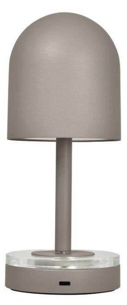 AYTM Akumulatorska svetilka Luceo, taupe, kovina, 24 cm, z možnostjo, zatemnjen, Siva, Dnevna soba / jedilnica, Kovina, Sodobni