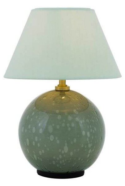 Globen Lighting Akku-Tischleuchte IRIS, zelen, višina 23 cm, zatemnjen, Zelena, Dnevna soba / jedilnica, Steklo, Vintage