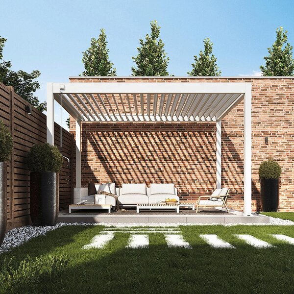 Gardenson Pergola Trumpf, Bela, 3x4m