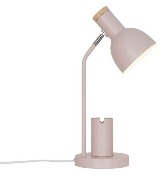 Nordlux Namizna svetilka Devone, prašno roza, višina 43 cm, kovina, Roza / rosé, Otroška soba, Kovina, Skandinavski