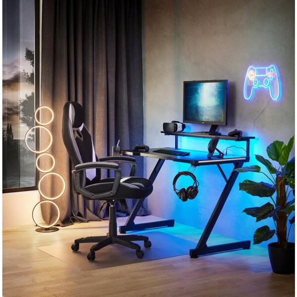 Mömax Gaming Miza Racer 2, Črna, 120x64