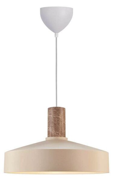 Nordlux Visoka svetilka Elvas, bež barva, Ø 37 cm, kovina/marmor, zatemnjen, Bež, Dnevna soba / jedilnica, Kovina, Skandinavski