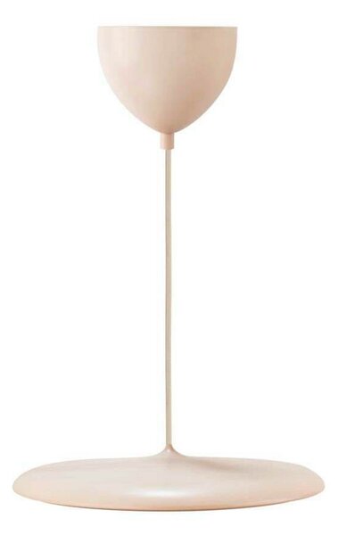 DFTP by Nordlux LED viseča svetilka Artist, Ø 40 cm, prašno roza, kovina, zatemnjen, Roza / rosé, Dnevna soba / jedilnica, Kovina, Skandinavski