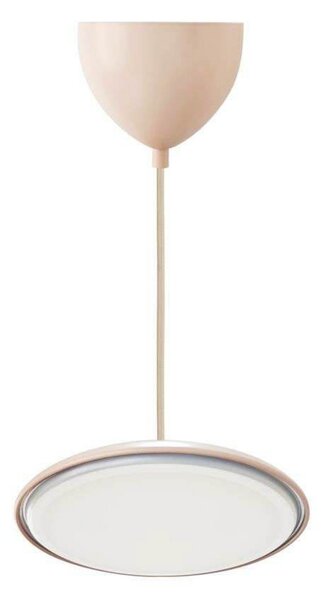 DFTP by Nordlux LED viseča svetilka Artist, Ø 25 cm, prašno roza, kovina, zatemnjen, Roza / rosé, Dnevna soba / jedilnica, Kovina, Skandinavski
