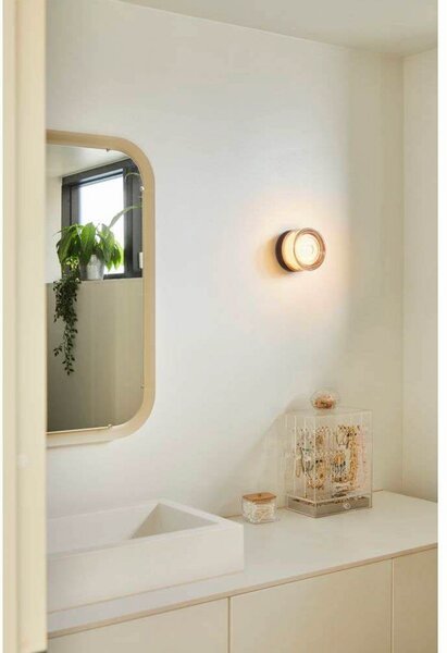 LOOM DESIGN LED stropna svetilka Otto Wave, jantar, IP65, zatemnjen, Oranžna, Steklo, Sodobni