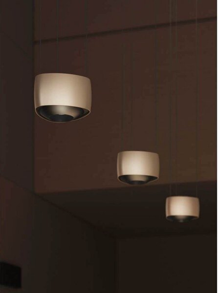 LOOM DESIGN LED-visoka svetilka Air, siva, aluminij, 13 cm, zatemnjen, Bež, Dnevna soba / jedilnica, Aluminij, Sodobni