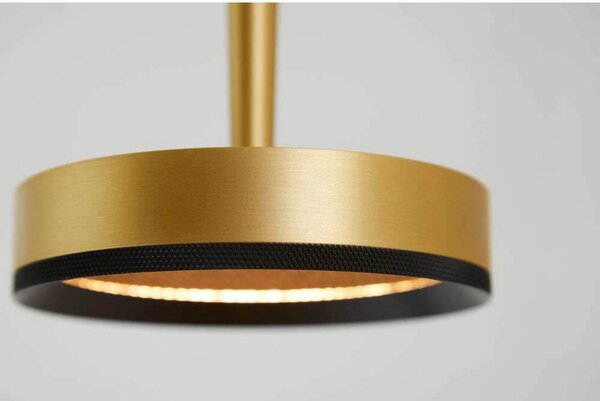 LOOM DESIGN LED-visoka svetilka Nyx P1, medenina, aluminij, zatemnjen, Zlata / medeninasta, Dnevna soba / jedilnica, Aluminij, Sodobni