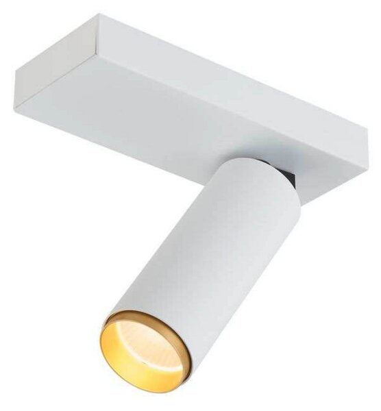 LOOM DESIGN LED stropni reflektor X-Beam, 1-flg., bel, zatemnjen, Bela, Dnevna soba / jedilnica, Aluminij, Sodobni