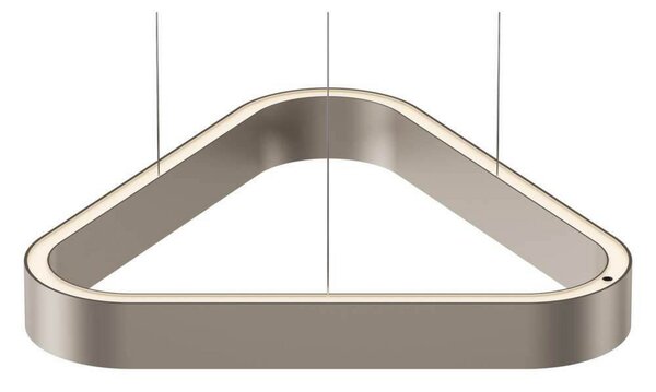 LOOM DESIGN LED-visoka svetilka Trigon, krem, aluminij, 40 cm, zatemnjen, Bež, Dnevna soba / jedilnica, Aluminij, Sodobni