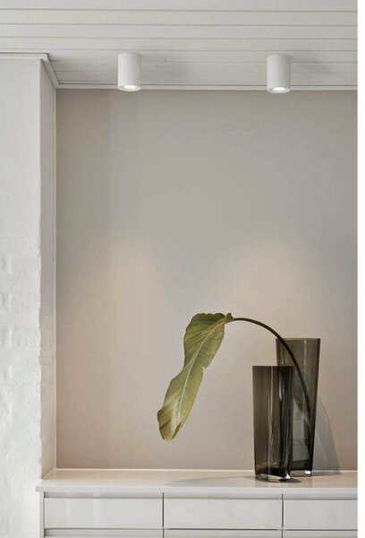 LOOM DESIGN LED stropna svetilka Nyx, bela, IP54, zatemnjen, Bela, Kopalnica, Aluminij, Sodobni