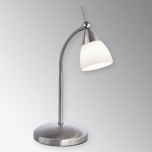 Paul Neuhaus Pino namizna svetilka, siva, 45 cm, z možnostjo zatemnitve, G9, zatemnjen, Kovinska, Dnevna soba / jedilnica, Kovina, Sodobni