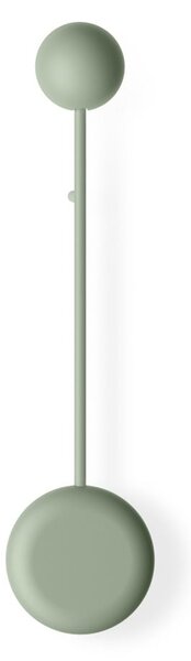 Vibia Pin 1690 LED stenska svetilka, 40 cm, zelena, Zelena, Dnevna soba / jedilnica, Kovina, Sodobni