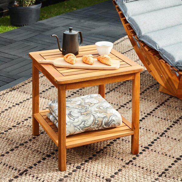Lesena odlagalna mizica WASHINGTON, 45x45x45cm, rjava Casaria