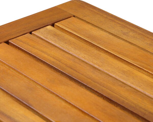 Lesena odlagalna mizica WASHINGTON, 45x45x45cm, rjava Casaria