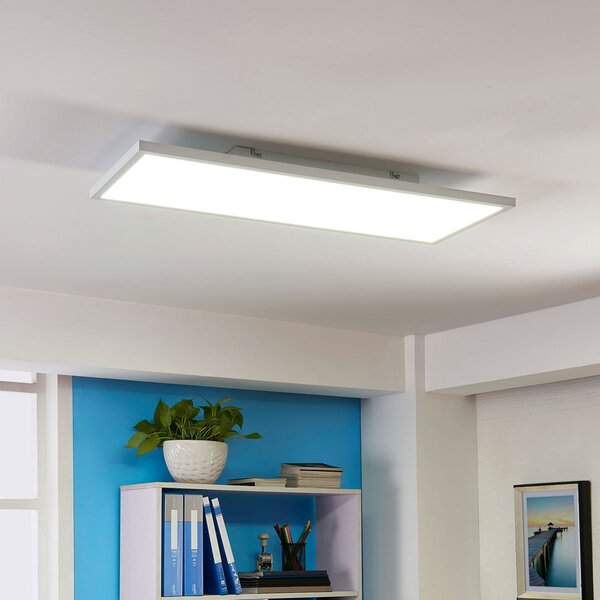 Arcchio LED panel Philia, CCT, 80 cm x 29,5 cm, zatemnjen, Bela, Dnevna soba / jedilnica, Plastika, Sodobni