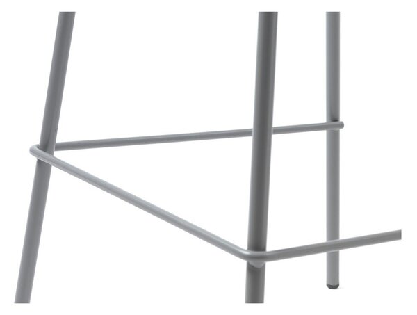 Siv plastičen barski stol (višina sedeža 67,5 cm) Whitby – Unique Furniture