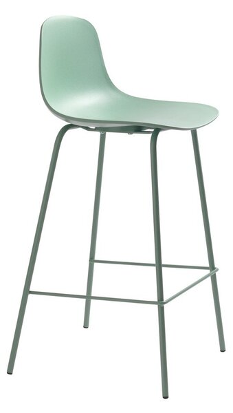 Svetlo zelen plastičen barski stol (višina sedeža 67,5 cm) Whitby – Unique Furniture