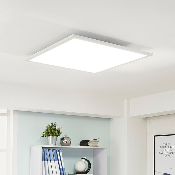 Arcchio Lysander LED plošča, CCT, 62 cm, bela, zatemnjen, Bela, Študija / pisarna, Aluminij, Sodobni