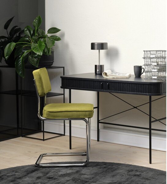 Rumen jedilni stol iz rebrastega žameta Rupert – Unique Furniture