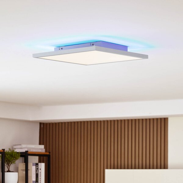 Arcchio LED panel Brenda, 40 x cm, CCT, daljinski upravljalnik, zatemnjen, Bela, Dnevna soba / jedilnica, Plastika, Sodobni