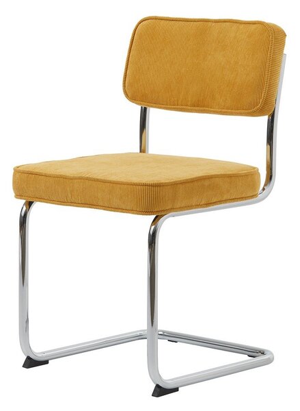 Rumen jedilni stol iz rebrastega žameta Rupert – Unique Furniture