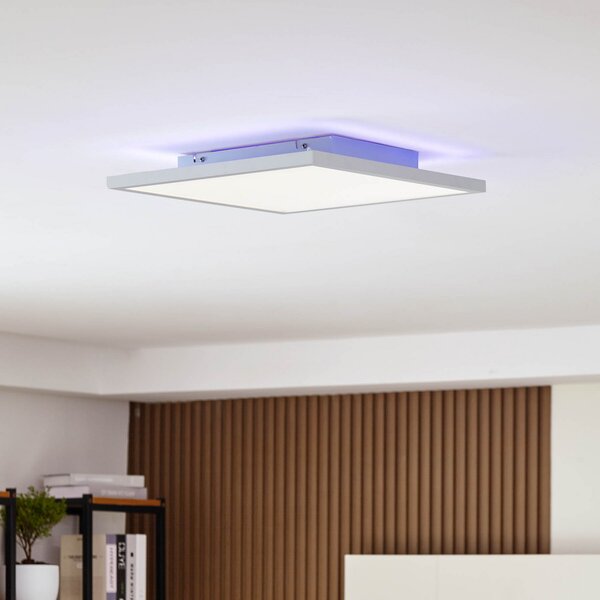 Arcchio LED panel Brenda, 40 x cm, CCT, daljinski upravljalnik, zatemnjen, Bela, Dnevna soba / jedilnica, Plastika, Sodobni