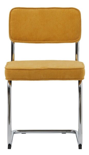 Rumen jedilni stol iz rebrastega žameta Rupert – Unique Furniture