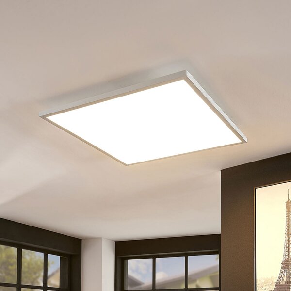 Arcchio LED panel Brenda, 60 cm x cm, CCT, daljinski upravljalnik, zatemnjen, Bela, Dnevna soba / jedilnica, Plastika, Sodobni