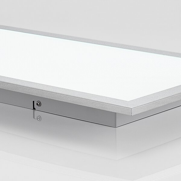 PRIOS Prios LED panel Gelora, 80 cm, 4.000 K, srebrne barve, aluminij, Bela, Kuhinja, Plastika, Sodobni
