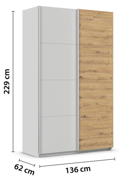 Modern Living Omara Z Drsnimi Vrati Feldkirch, Svetlo Siva