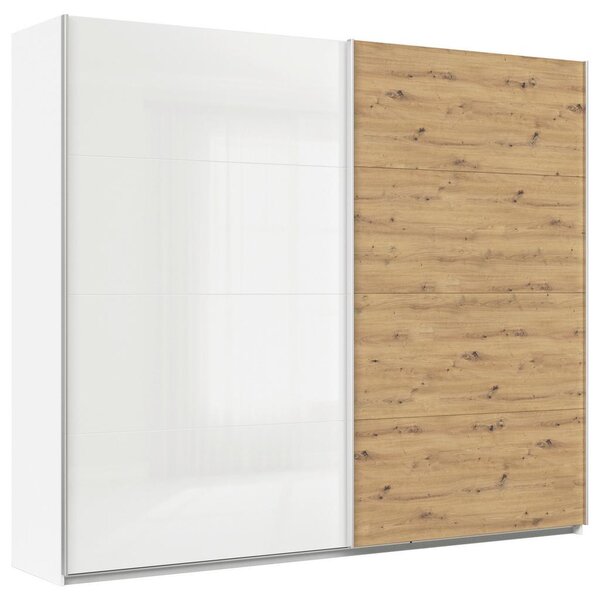 Modern Living Omara Z Drsnimi Vrati Feldkirch, Bela, Barva Hrasta