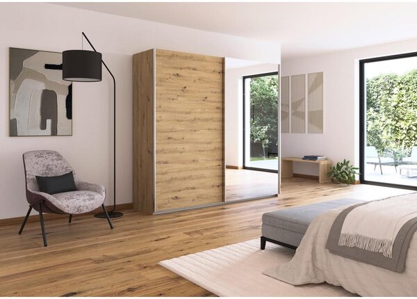 Modern Living Omara Z Drsnimi Vrati Feldkirch, Barva Hrasta