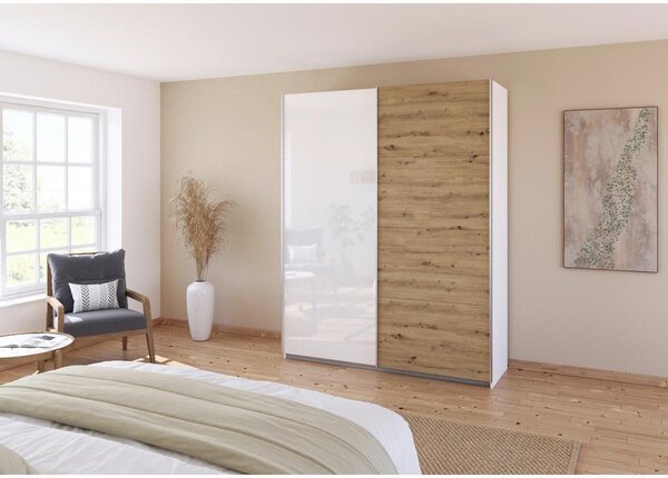 Modern Living Omara Z Drsnimi Vrati Feldkirch, Bela, Barva Hrasta