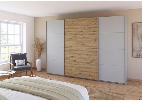 Modern Living Omara Z Drsnimi Vrati Feldkirch, Svetlo Siva