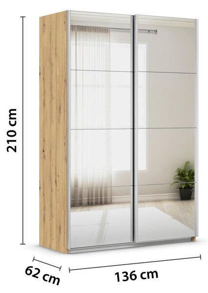 Modern Living Omara Z Drsnimi Vrati Feldkirch, Barva Hrasta
