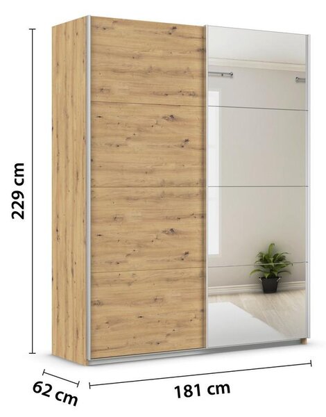 Modern Living Omara Z Drsnimi Vrati Feldkirch, Barva Hrasta