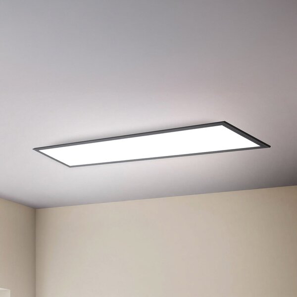 B.K. Licht LED-panel Odin on/off, 100 x 25 cm, črn, 4.000 K, Črna, Študija / pisarna, Kovina, Sodobni