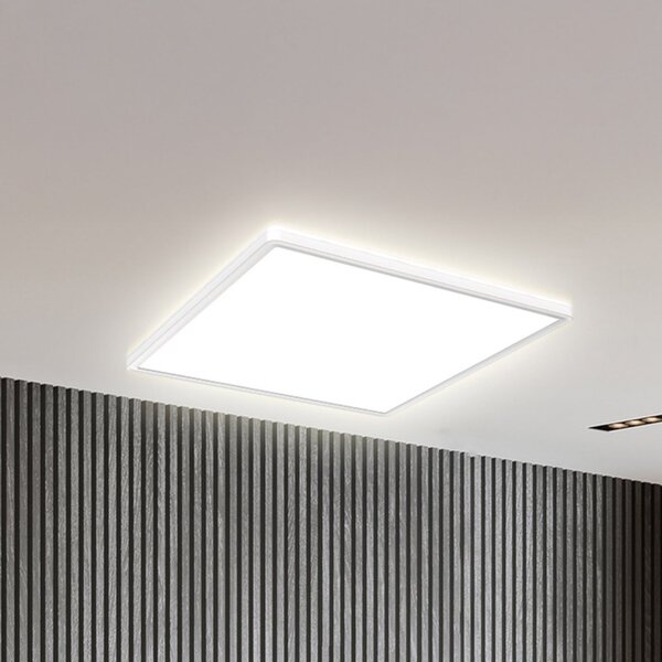 B.K. Licht LED-panel Eki, 42 x cm, bel, Step-dim, Backlight, 4.000K, zatemnjen, Bela, Študija / pisarna, Plastika