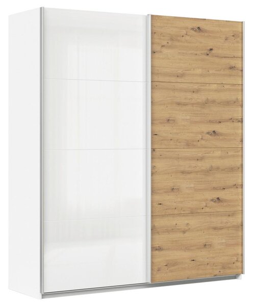 Modern Living Omara Z Drsnimi Vrati Feldkirch, Bela, Barva Hrasta