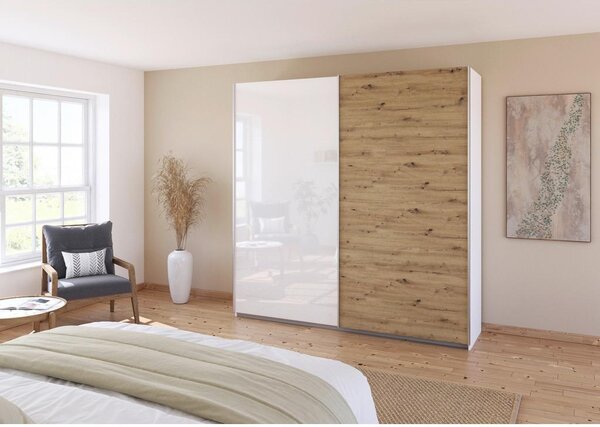 Modern Living Omara Z Drsnimi Vrati Feldkirch, Bela, Barva Hrasta