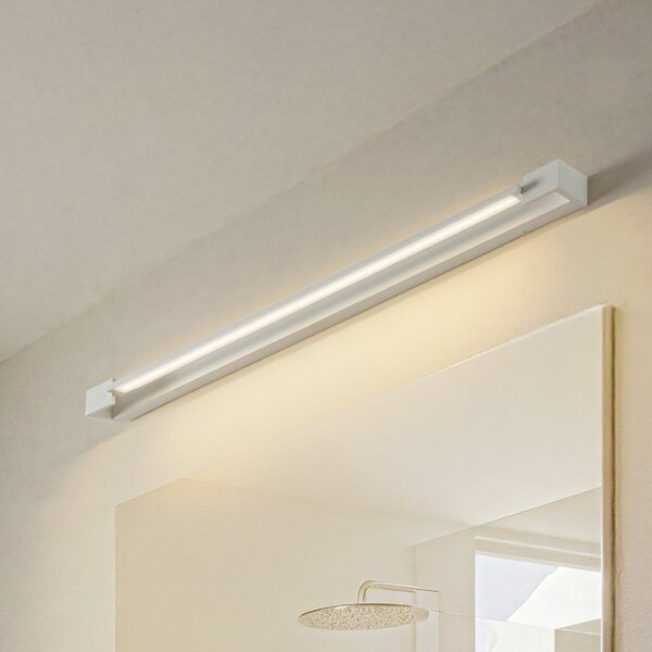 Arcchio LED stenska svetilka Jora, 90 cm, bela, vrtljiva, IP44, Bela, Kopalnica, Aluminij, Sodobni