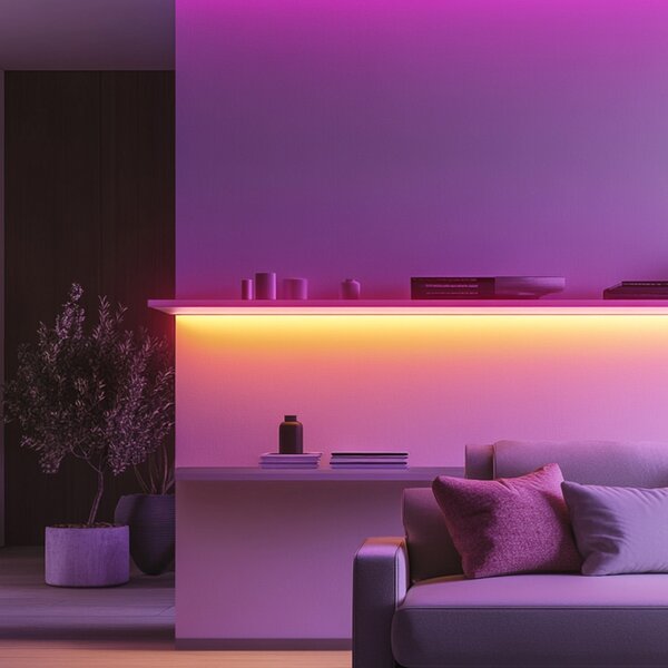 Calex Smart LED-Strip Striplight, dolžina 10 m, CCT, RGB, WLAN, zatemnjen, Bela, Dnevna soba / jedilnica, Plastika, Sodobni