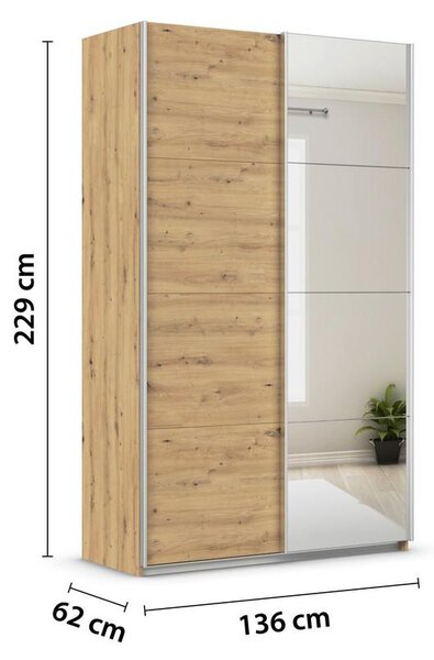 Modern Living Omara Z Drsnimi Vrati Feldkirch, Barva Hrasta