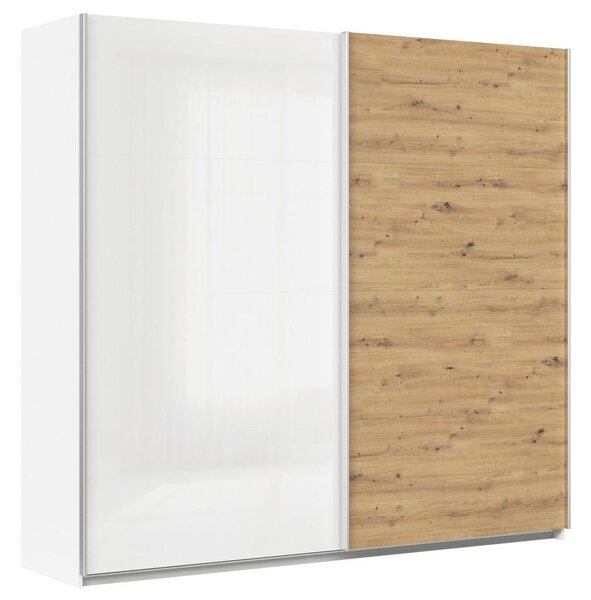 Modern Living Omara Z Drsnimi Vrati Feldkirch, Bela, Barva Hrasta
