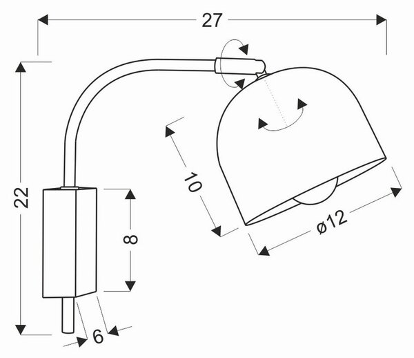 STENSKA SVETILKA 40 W 230 V E27