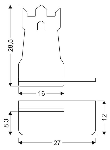 OTROŠKA STENSKA SVETILKA Tower 200 lm 4000 K