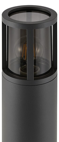 Deko-Light Luč za osvetlitev poti Facado II, višina 65 cm, siva/dimna, Ø 11 IP65, zatemnjen, Siva, Aluminij, Sodobni
