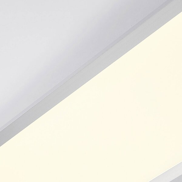 Arcchio LED panel Lysander, 32W, CCT, 119cm, srebrn, zatemnjen, Kovinska, Študija / pisarna, Aluminij, Sodobni