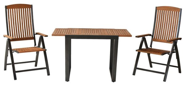 Gardenson Vrtni Set Athos, 3-Delni, Raztegljiva Miza