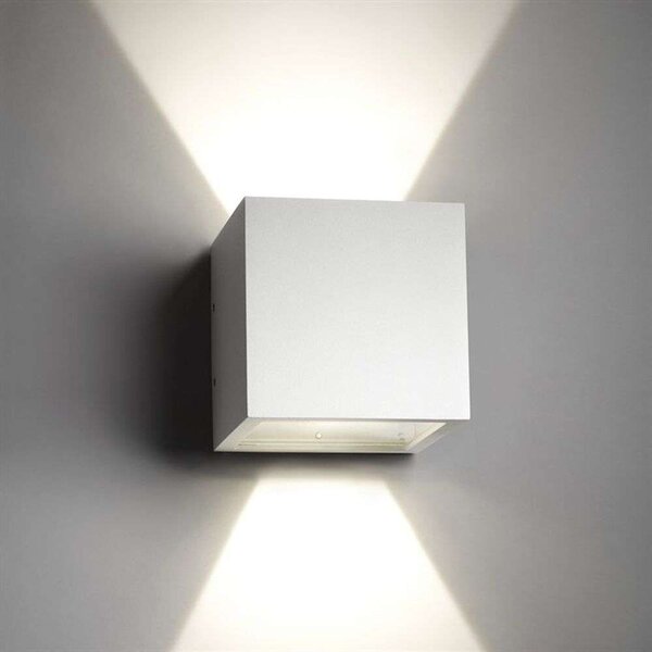 Light-PointLIGHT-POINT - Cube LED Zunanja Stenska Svetilka 3000K Up/Down Bela LIGHTPOINT